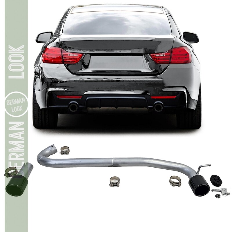 Tuyau d'échappement noir Duplex look 440 pour BMW F32 F33 F36 425 428 430