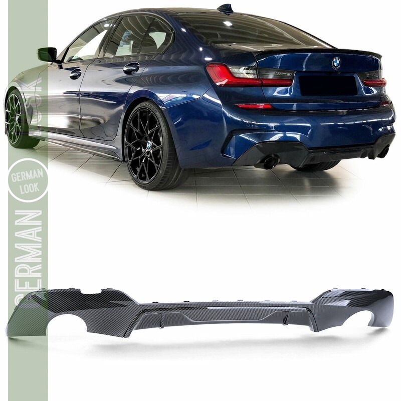 Diffuseur de arrière Performance pour BMW Série 3 G20 318 320 330 look carbone