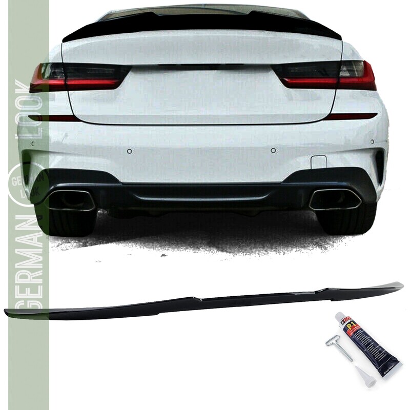 Becquet de coffre look M3 Performance pour BMW Série 3 G20 noir brillant