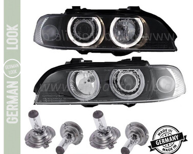 Paire de phares Angel Eyes look Pack M Performance pour BMW E39 2000 - 2003