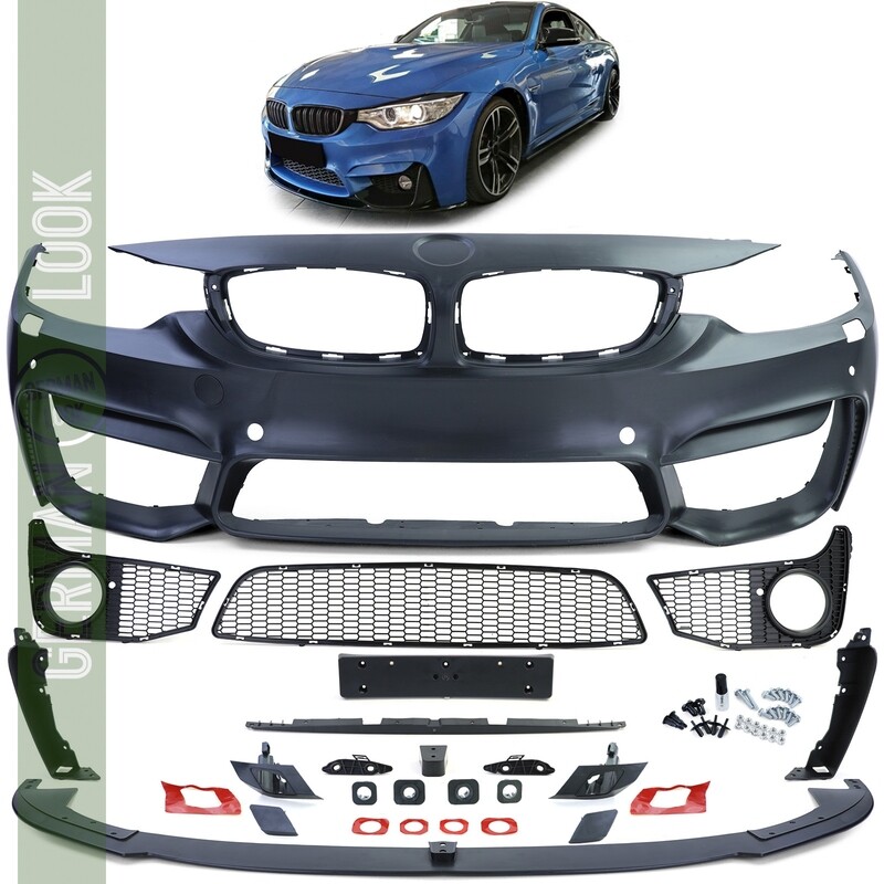 Pare-chocs avant + lame pour BMW Série 4 F32 F33 F36 M4 Performance