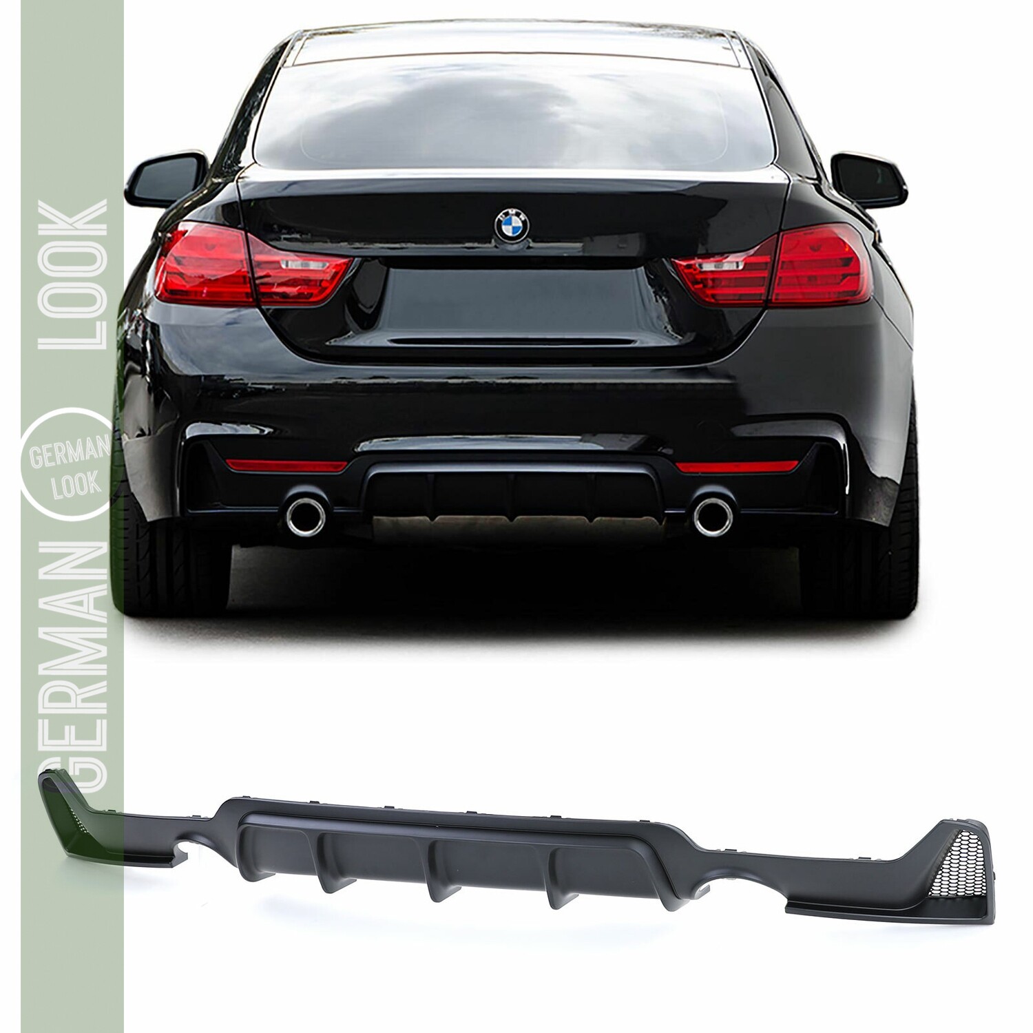 Diffuseur arrière Performance pour BMW Série 4 F32 F33F36 noir mat