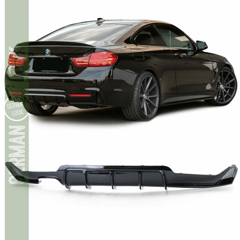 Diffuseur arrière Performance pour BMW Série 4 F32 F33 F36 noir brillant