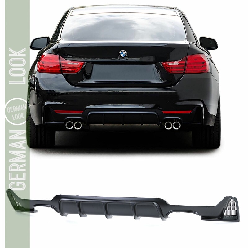 Diffuseur arrière Performance pour BMW Série 4 F32 F33 F36 noir mat