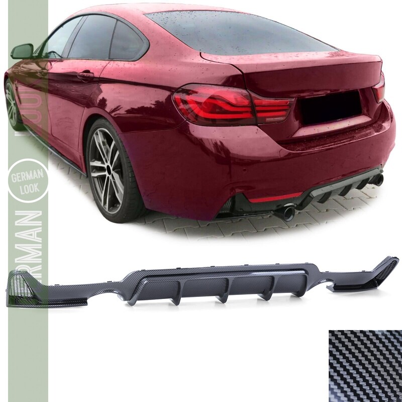 Diffuseur arrière Performance pour BMW série 4 F32 F33 F36 look carbone