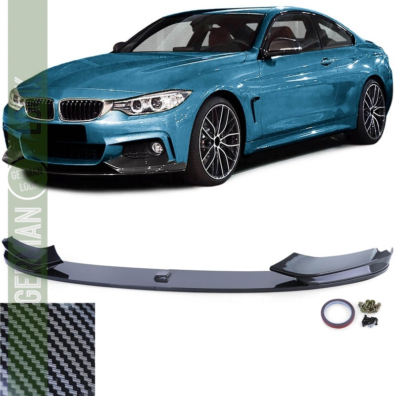 Lame de pare-chocs avant pour BMW Série 4 F32 F33 F36 look carbone
