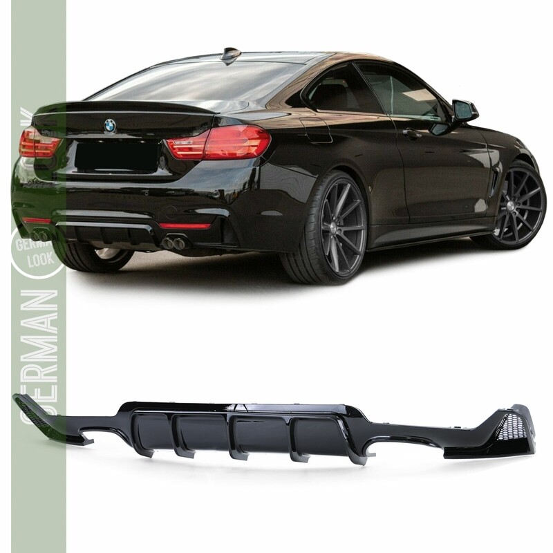 Diffuseur arrière Performance pour BMW Série 4 F32 F33 F36 noir brillant