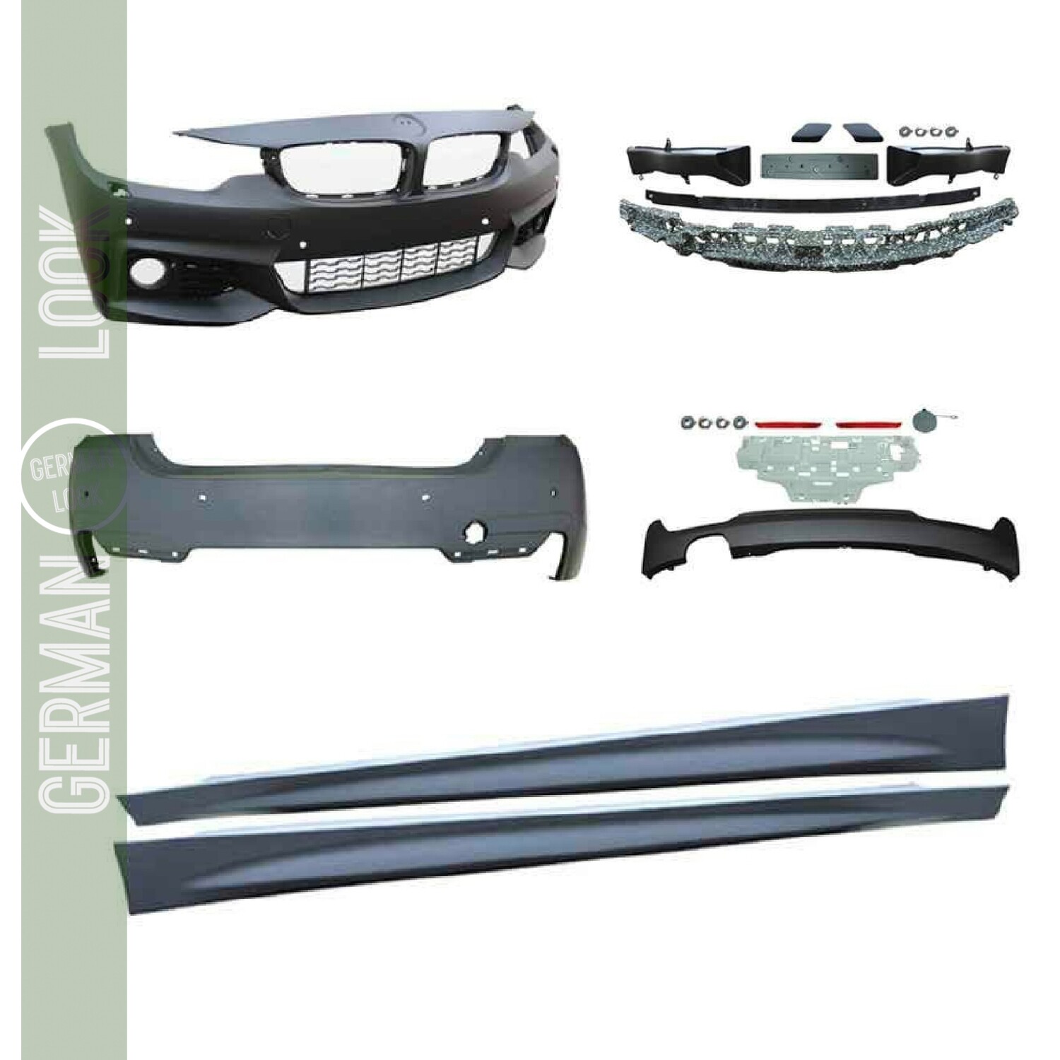 Bodykit / Pare choc avant Look Pack M Performance pour BMW Série 4 F36 à partir de 2014   M-Tech
