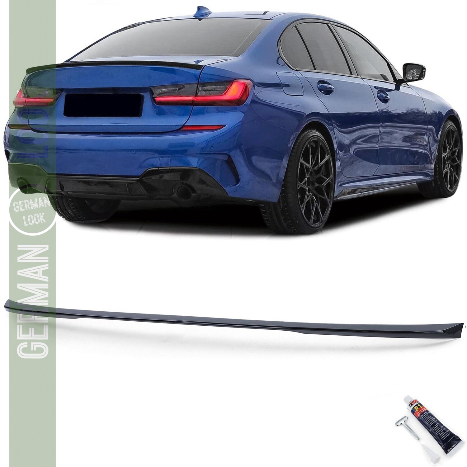 Becquet de coffre Performance pour BMW Série 3 G20 noir brillant