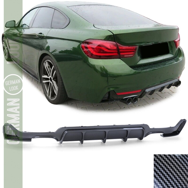Diffuseur arrière Performance pour BMW série 4 F32 F33 F36 look carbone