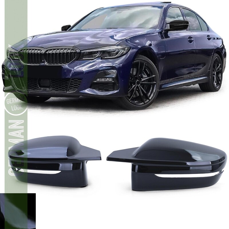 Coques de rétroviseurs M Performance pour BMW Série 3 G20 G21 noir brillant