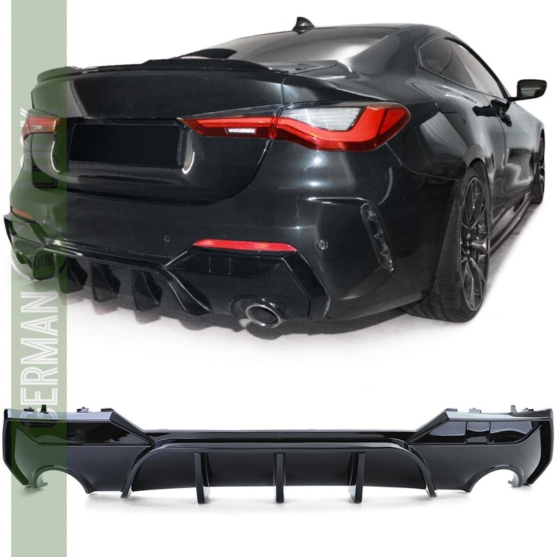 Diffuseur arrière Performance pour Série 4 BMW G22 G23 420 430 noir brillant