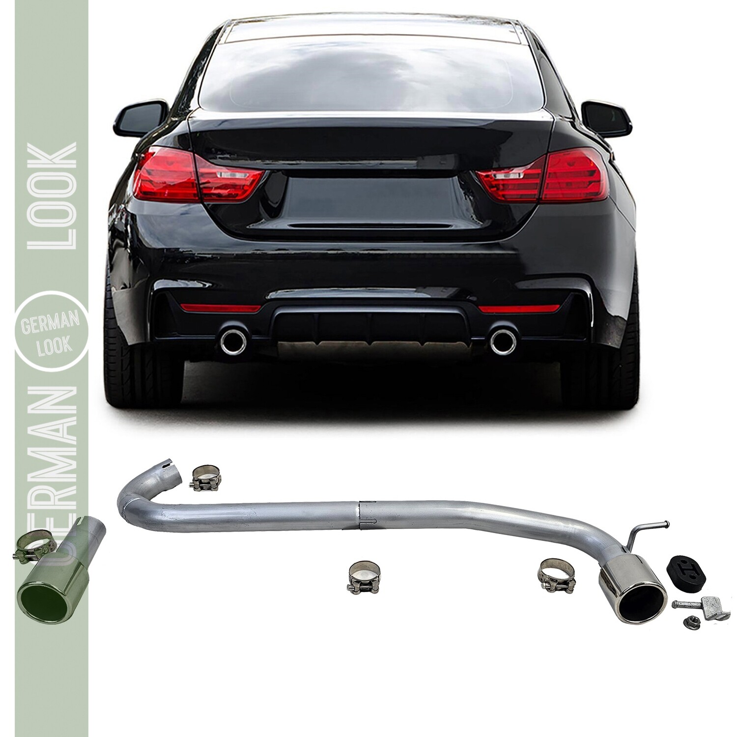 Tuyau d'échappement Duplex look 440 pour BMW F32 F33 F36 425 428 430