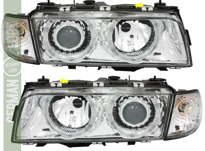 Phares Angel Eyes pour BMW Série 7 E38 1994 - 1998