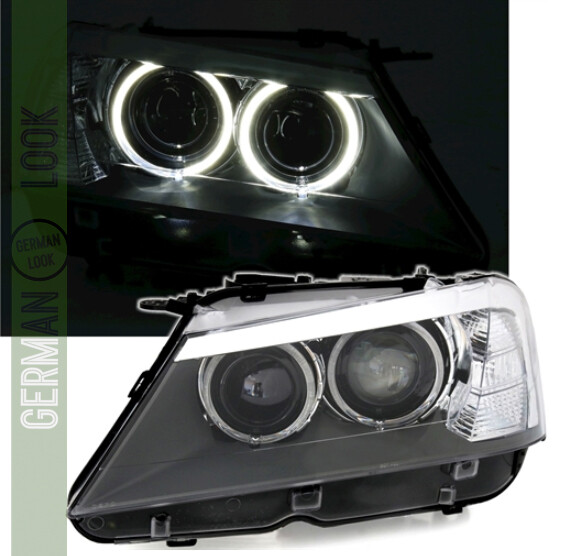 Phares Angel Eyes pour BMW Série X3 F25 à partir de 2010