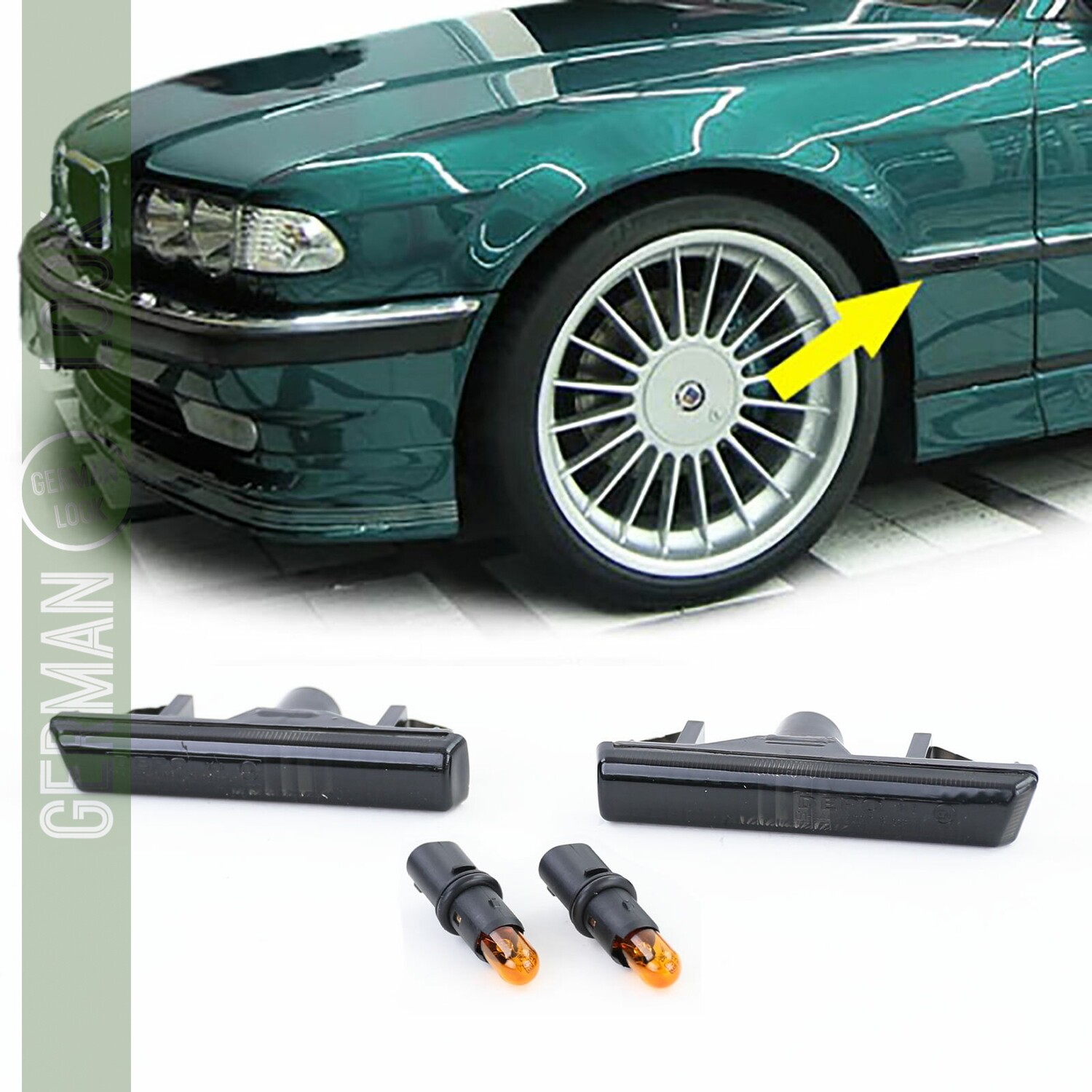 Paire de clignotants latéraux pour Bmw Série 7 E38 1994 - 2001