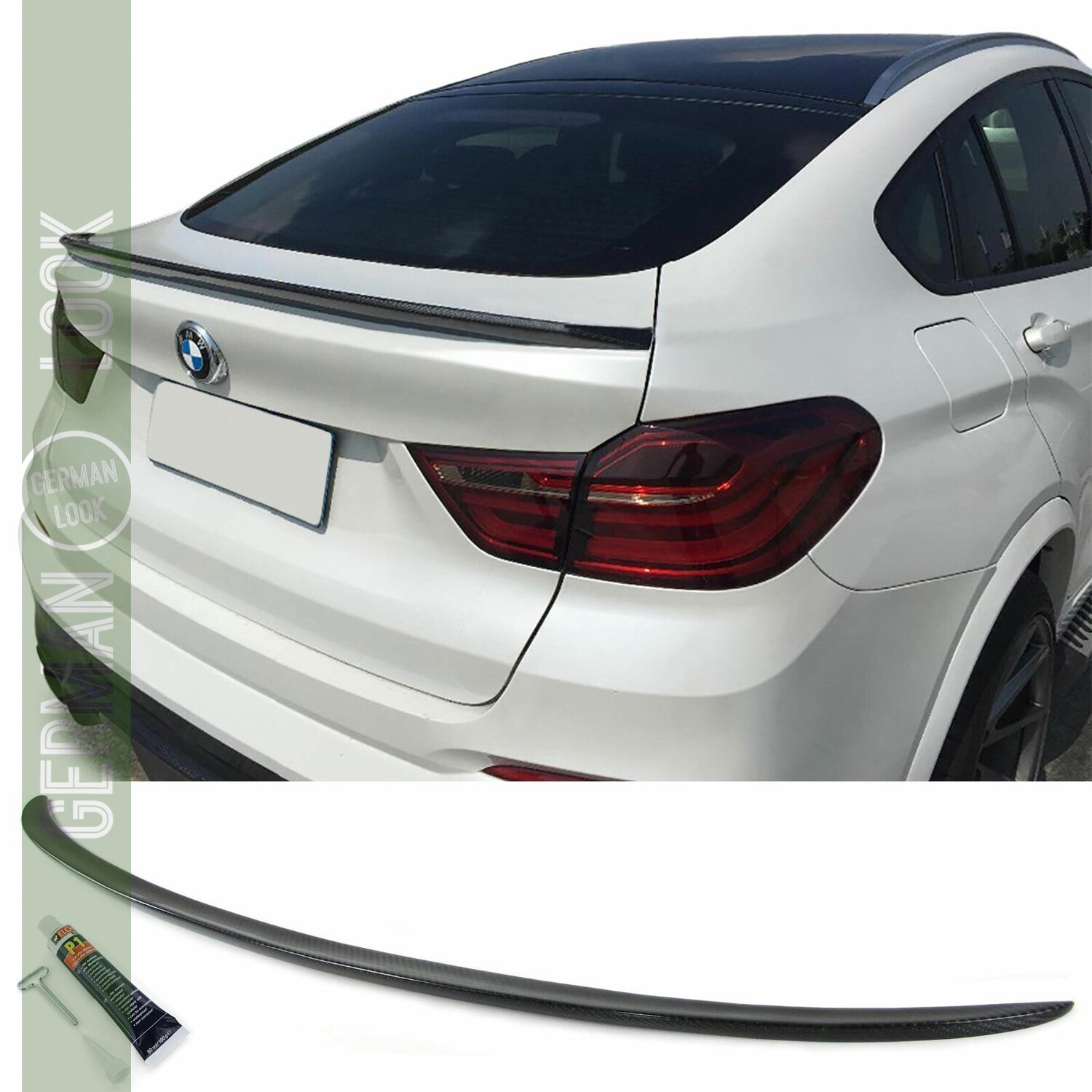 Becquet arrière en carbone Sport Look pour BMW X4 F26 2014-2017