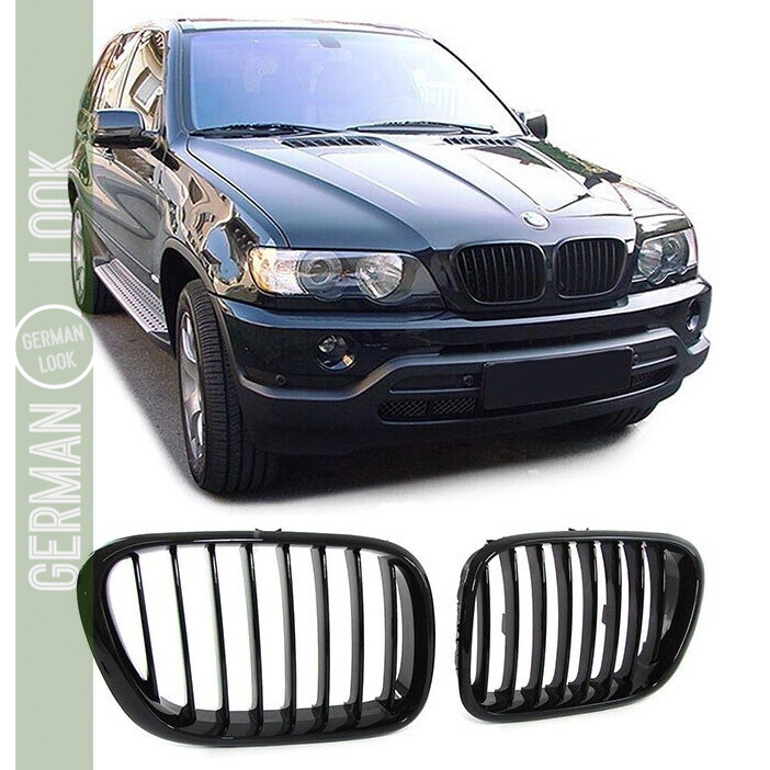 Calandre / Grille Sport pour BMW X5 E53 Noir Brillant 1999 - 2003