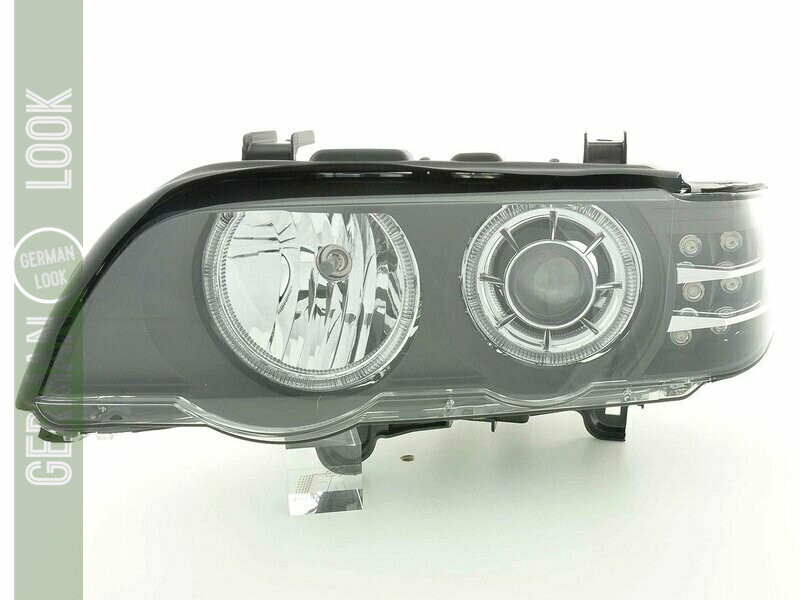 Paire de phares avant Angel Eyes pour BMW X5 E53 2000 - 2003