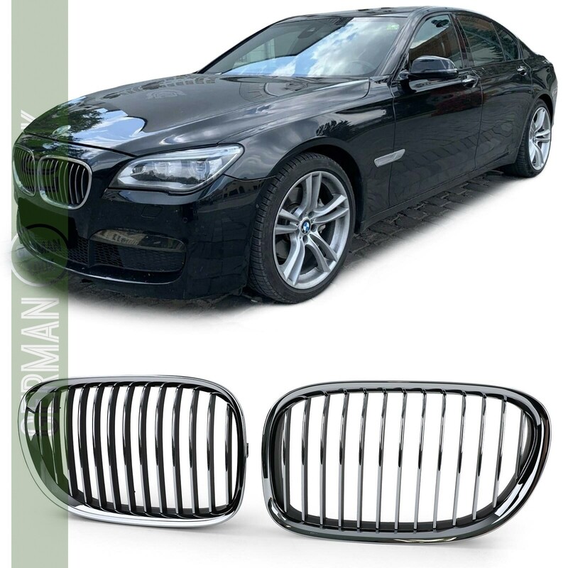 Calandre / Grille​ noir et chrome pour BMW Série 7 F01 F02 F03 F04 2008 - 2013