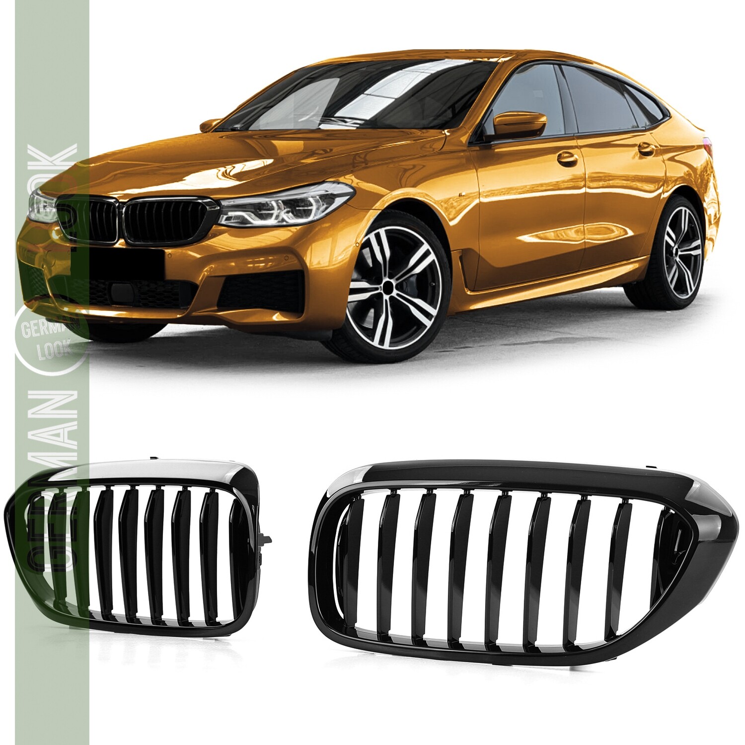 Calandre sport noir brillante pour BMW Série 6 GT G32 2017-2020