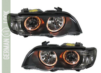 Paire de phares Angel Eyes look Pack M Performance pour BMW X5 E53 1999 - 2003