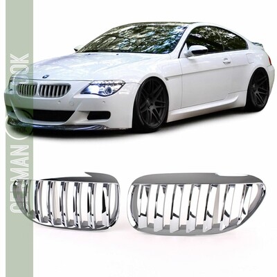 Grelha frontal / Grelha​ Sport Look chromé para BMW Série 6 E63 E64 2004 - 2010