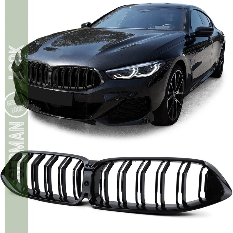 Grille de calandre sport à double barre brillante pour BMW Série 8 G14 G15 G16