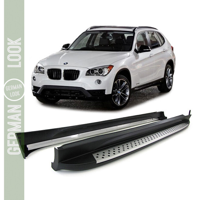 Marche Pieds en Aluminium Brossé pour BMW X1 E84 2009 - 2015