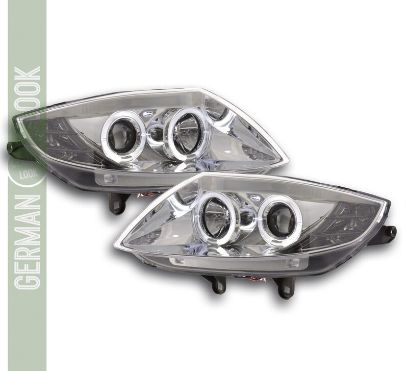 Paire de phares avant Angel Eyes pour BMW Z4 E85 E86 2003 - 2008