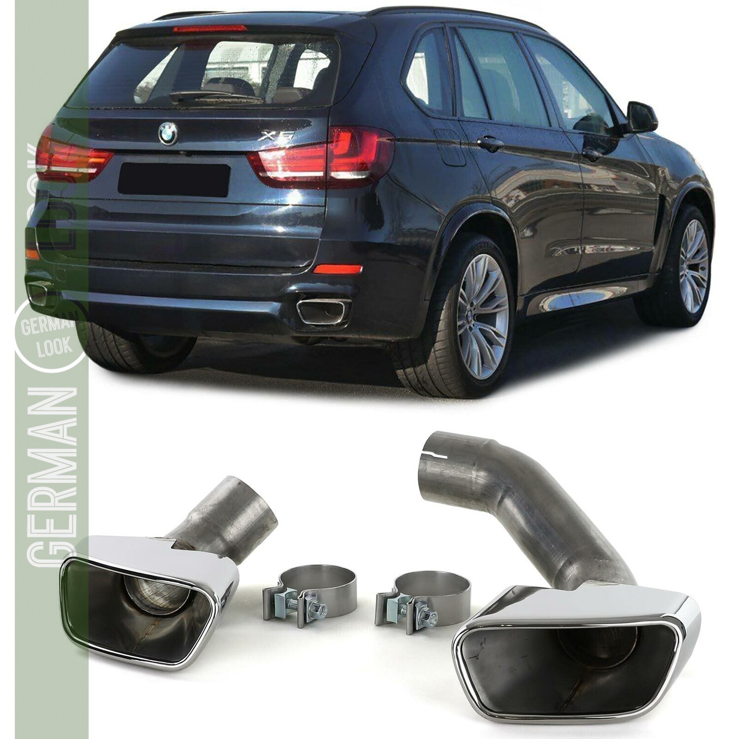 Sorties d'échappement sport look pour BMW BMW X5 F15 à partir de 2013