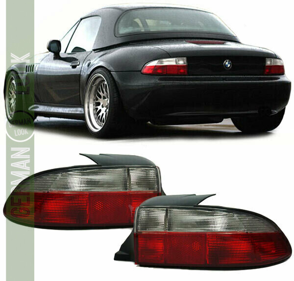 Par de lanternas traseiras vermelhas e brancas para BMW Z3 1995 - 1999