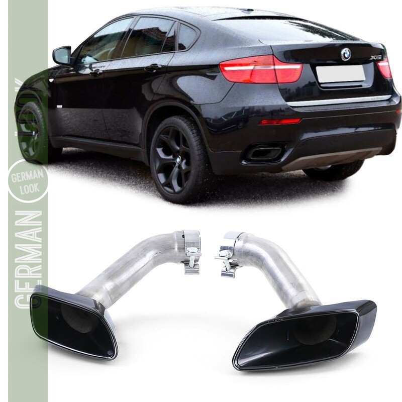 Embouts d'échappement inox pour BMW X6 E71 2011 - 2014
