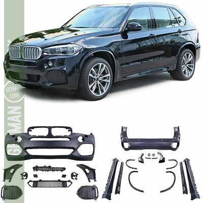 Kit de carrosserie complet pour BMW X5 F15 2013 - 2018 Look Pack M Sport + élargiceurs ailes + echappement