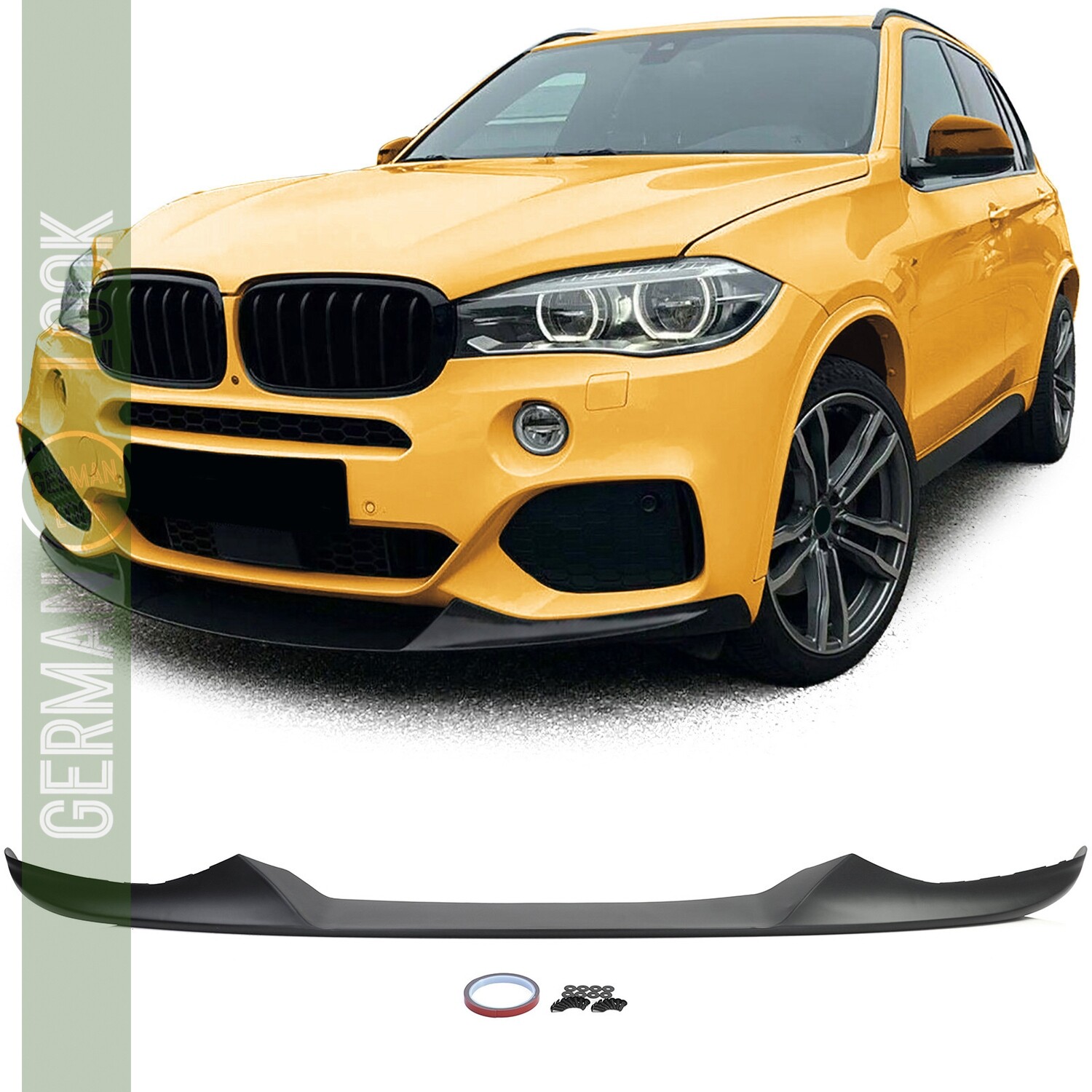 Lame / spoiler avant performance noir mat pour BMW X5 F15 2013-2018