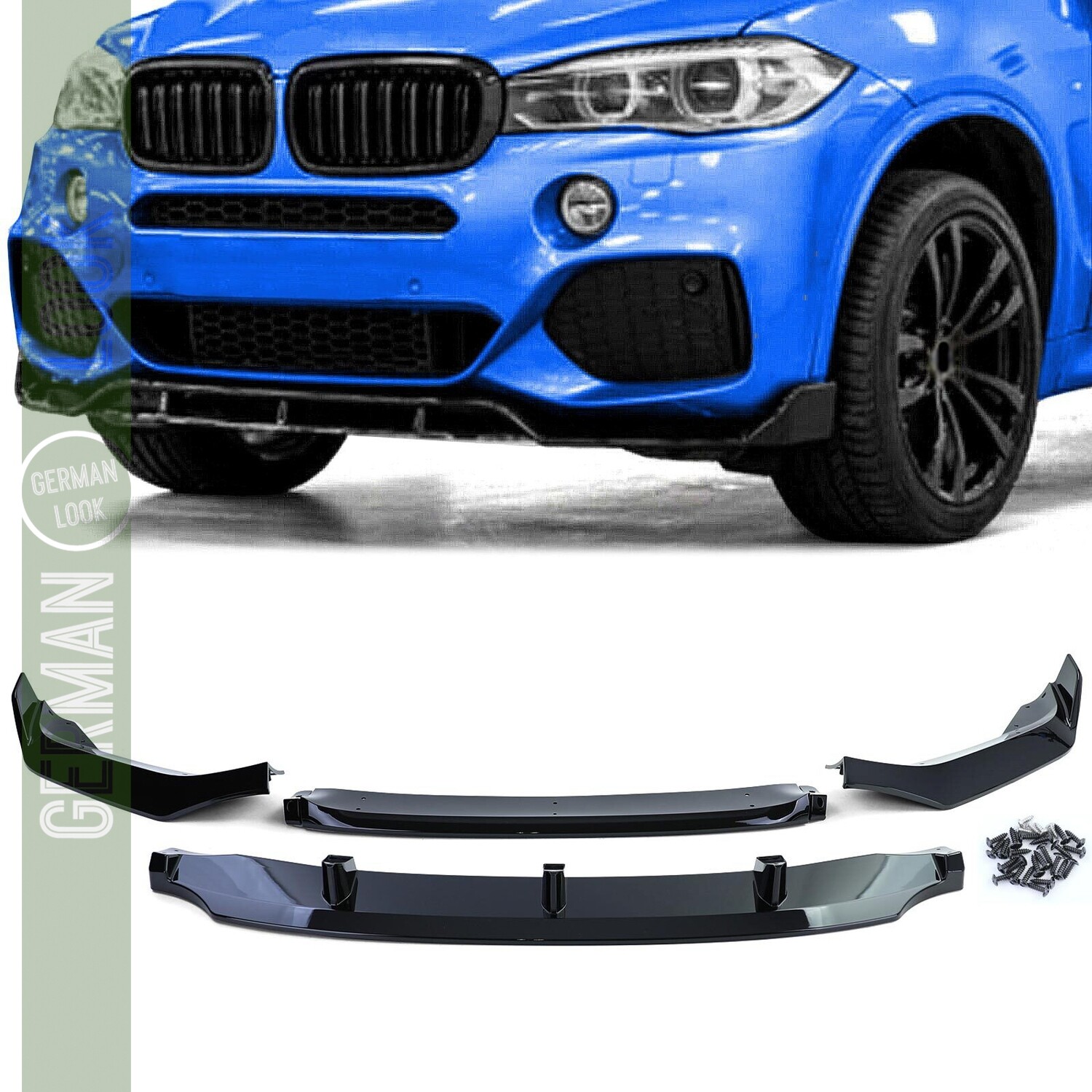 Lame / spoiler look Performance noir brillant pour BMW X5 F15 2013-2018