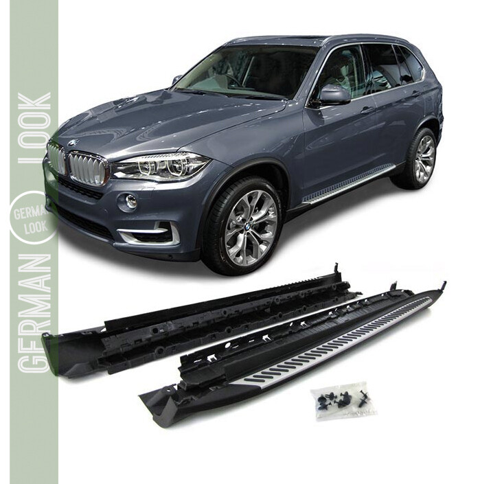 Marche Pieds en Aluminium Brossé pour BMW X5 F15 à partir de 2013