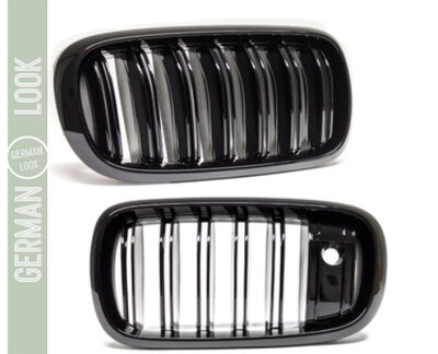 Calandre / Grille double lame Look Pack M Performance pour BMW X5 F15 +X6 F16 night-vision