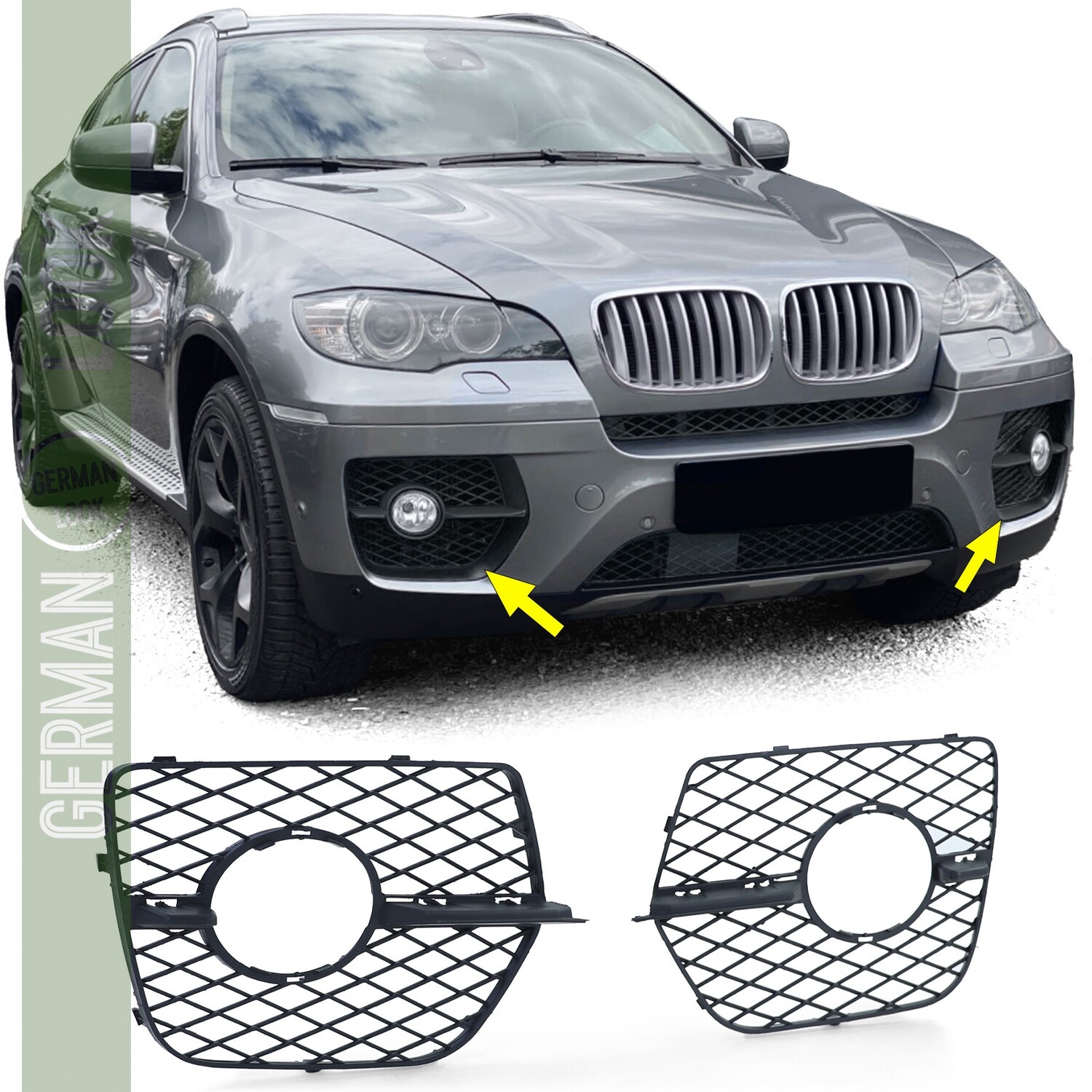 Grille de antibrouillards pour pare-chocs BMW X6 E71 06-14