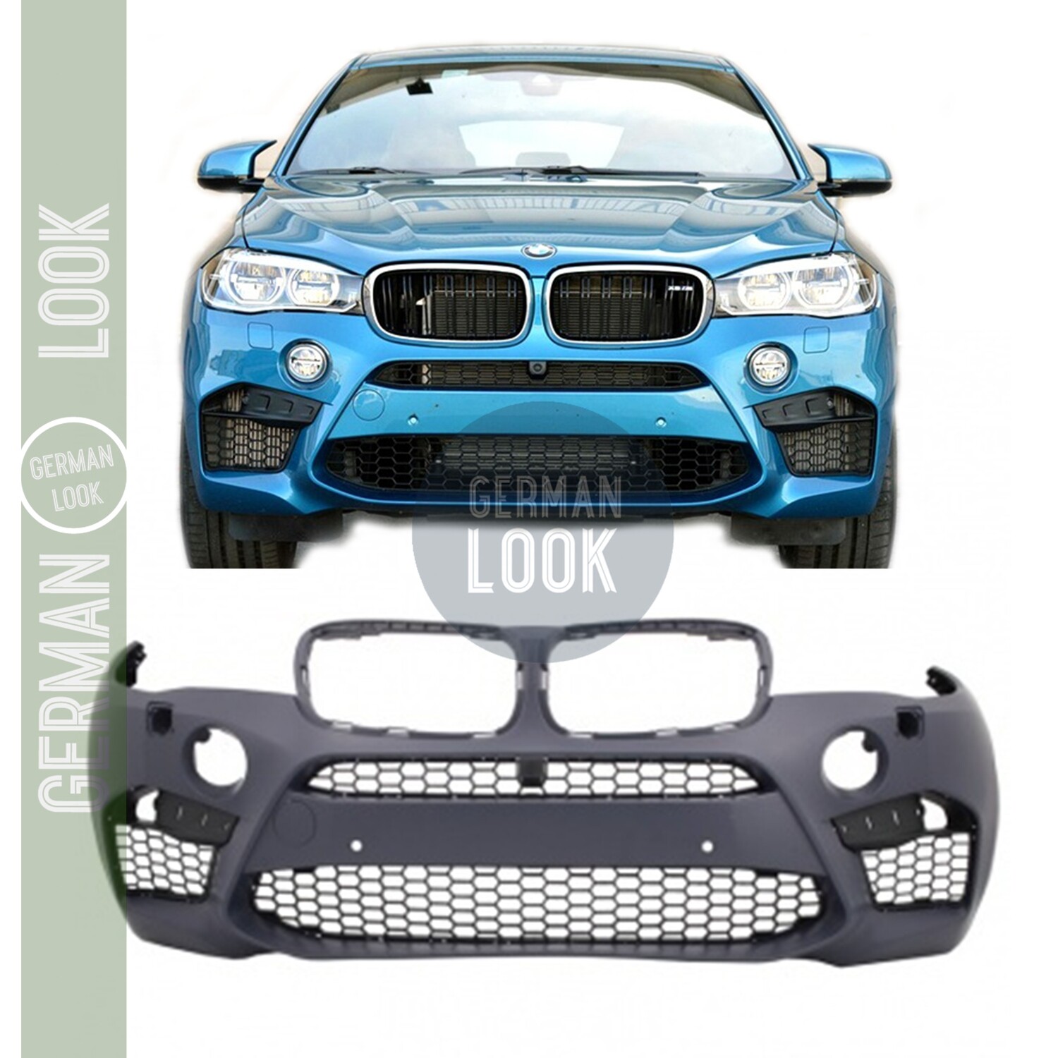 Pare choc avant pour BMW X6 F16 2014-2018 look X6M