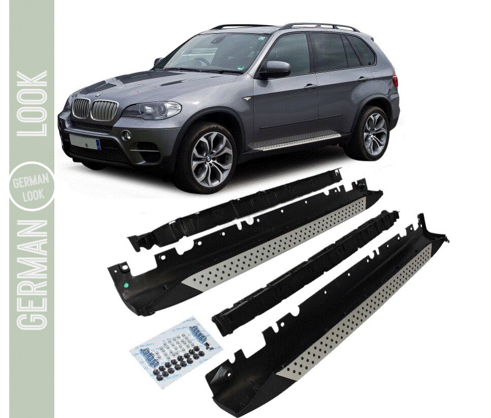 Marche Pieds en aluminium look Pack M Performance pour BMW X5 E70