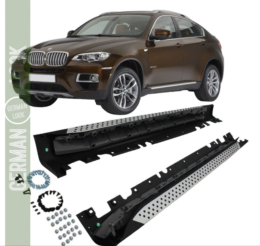 Marche Pieds en aluminium pour BMW X6 E71 E72 2008 - 2014