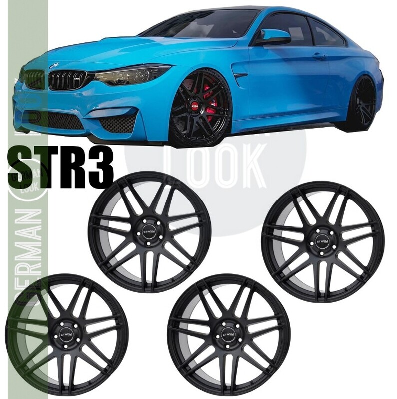 4 Jantes 19'' STROM STR3 F14 Noir - BMW E90 E92 M3 / F87 M2 / F80 M3 / F82 F83 M4