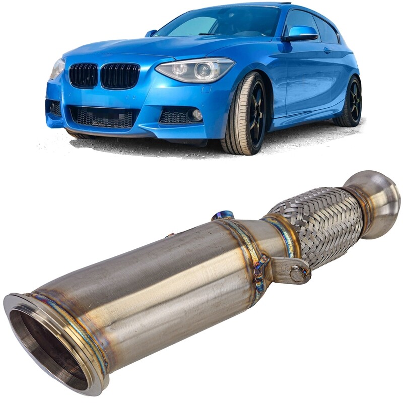 Tuyau de descente /  downpipe en inox pour BMW Série 1 F20 F21 N20 125i