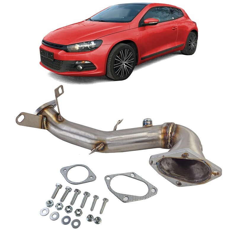 Downpipe / Tuyau de descente en inox pour VW Scirocco 2008-2017 1.4 TSI