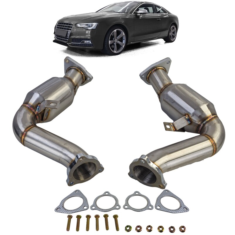 Downpipes avec catalyseur sport pour Audi 3.0 TFSI A4 S4 8K A5 S5 8T 2008-2016