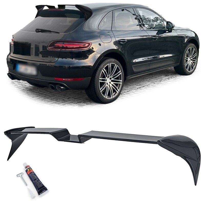 Becquet de toit performance noir brillant sur mesure pour Porsche Macan 14-18