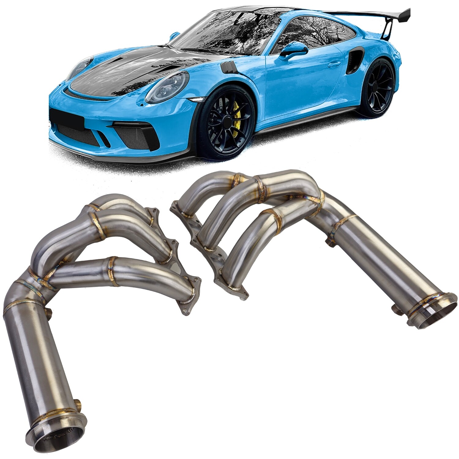 Collecteur en inox pour Porsche 911 - 991.2 GT3 4.0L 2015-2020