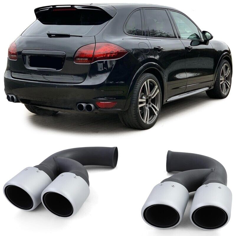 Sorties / embouts d'échappement sport inox pour Porsche Cayenne 92A V6 2010 - 2014