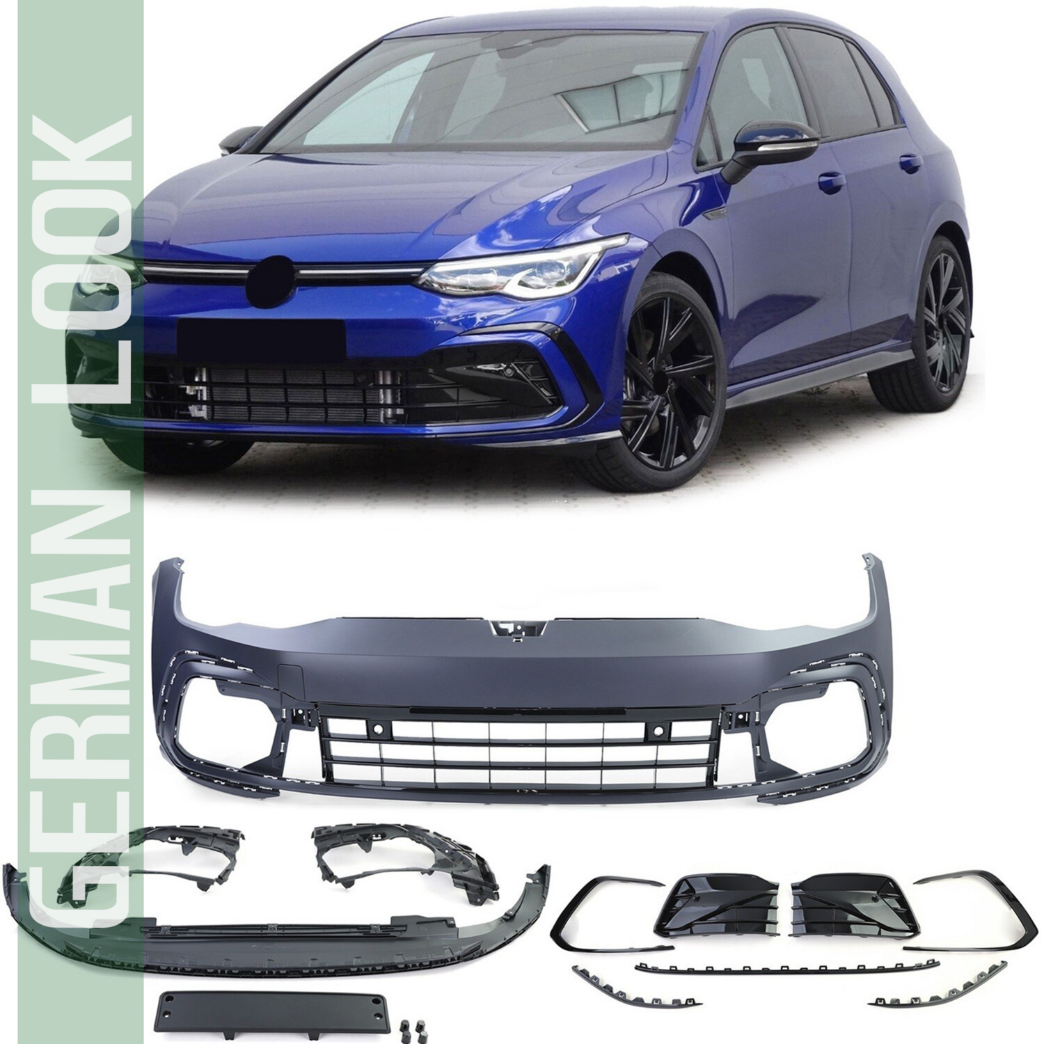 Pare-chocs avant look R R-Line pour VW Golf 8 à partir de 2019